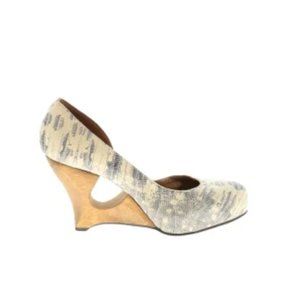 Anthro Schuler & Sons Philadelphia Anthropologie Wooden Wedge Size 7.5